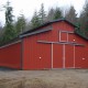 A 36'x36' barn in Quilcene